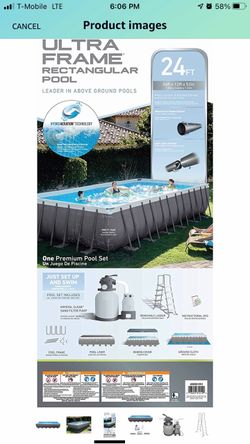 Large above ground pool