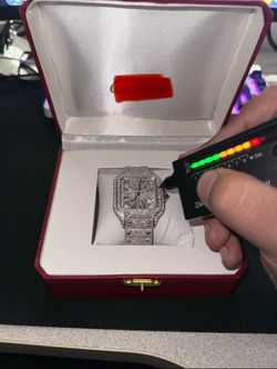 Bustdown luxury moissanite watch