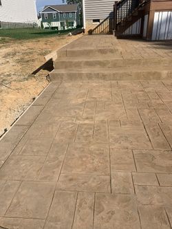 Stamped patios