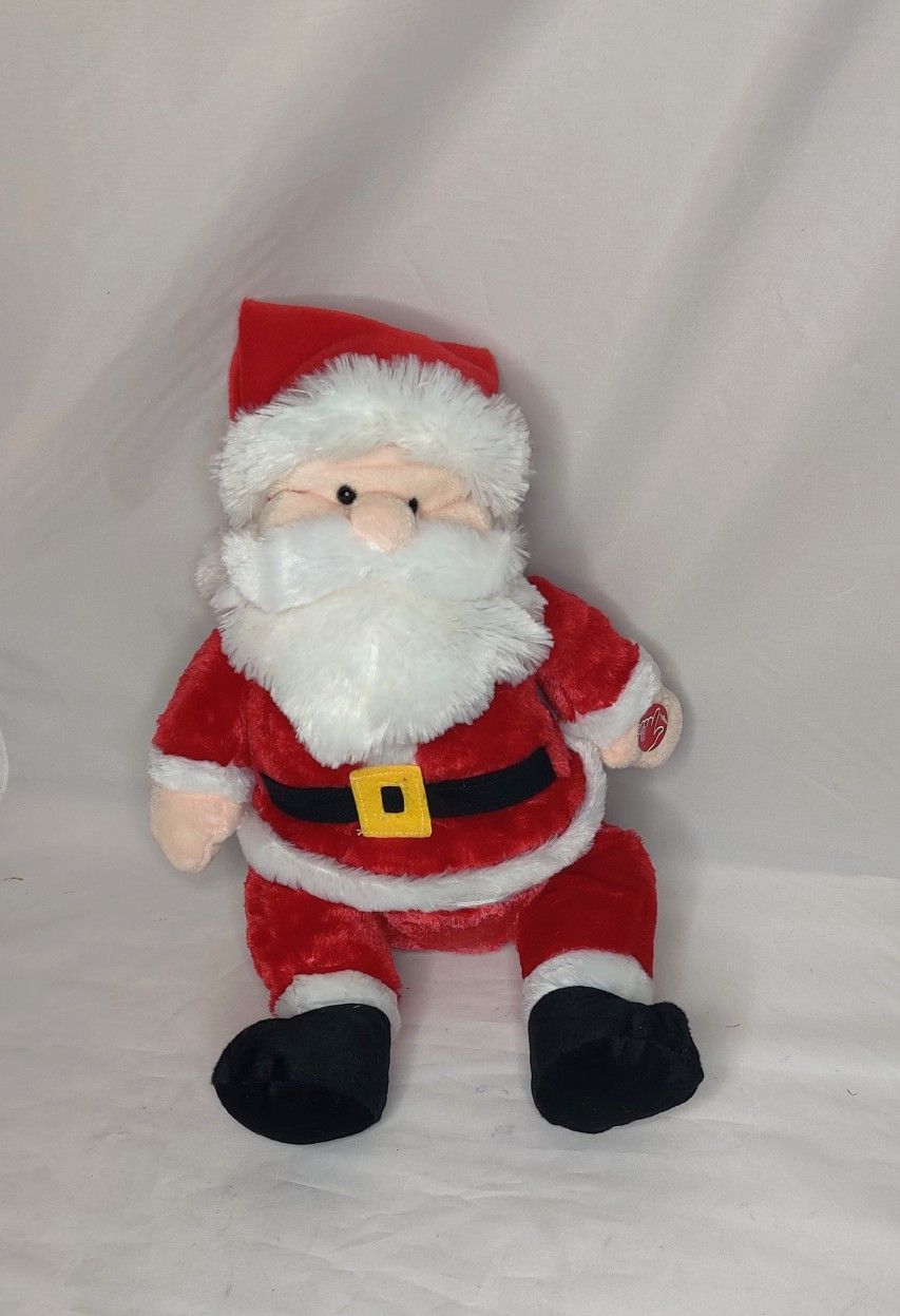 Dan Dee Animated Singing Plush Santa Claus Christmas Figurine