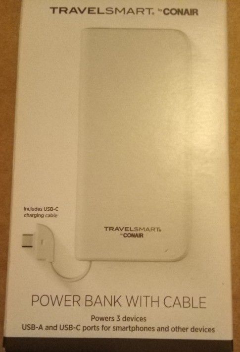 Brand New Travelsmart By CONAIR Powerbank 