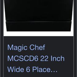 Magic Chef Dishwasher 