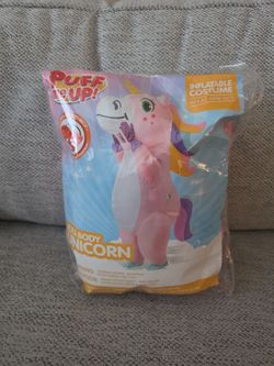 Puff Me Up Inflatable Unicorn Costume Adult One Size