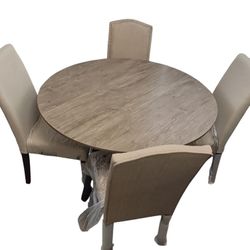 Round Table With 4 Chairs