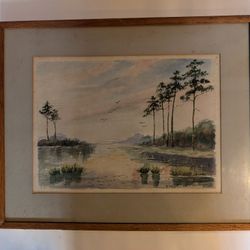 10x15 Everglades Original Watercolor Signed 