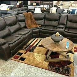 Bastrop Brown Reclining Sectional ⭐ Couch 2379