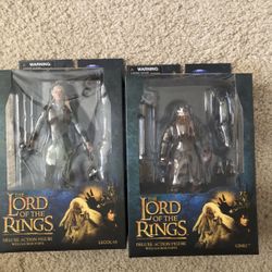 Diamond Select Lord Of The Rings Legolas & Gimli Deluxe action figures