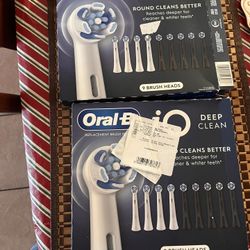 2 Boxes Oral B IO Replacement Heads New