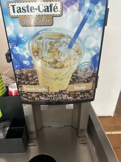 Ice coffee machine