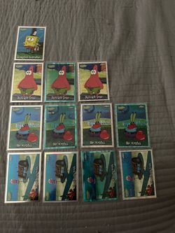 SpongeBob SquarePants Topps Chrome Patrick star Mr krabs Krusty krab