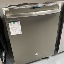 GE Profile Stainless Steel Interior Dishwasher With Hidden Controls 