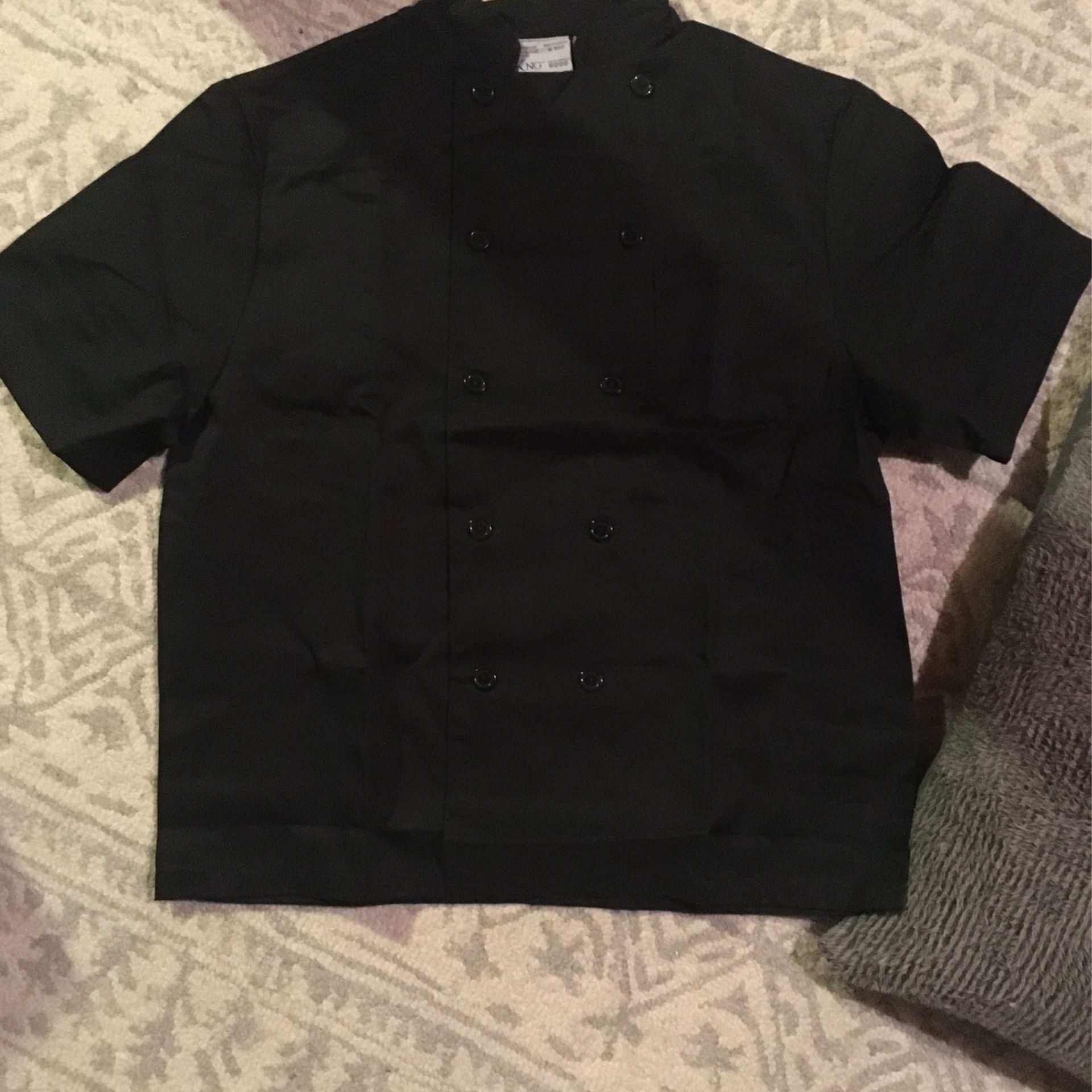 Restaurant Chefs Jacket In Black (3) / Size L