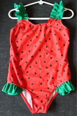 Girls Watermelon One-Piece Swimsuit
