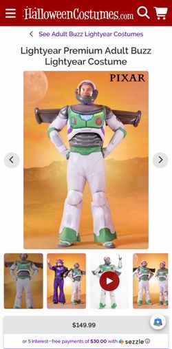 Men’s Pixar Toy Story Buzz Lightyear Costume