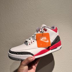 Jordan 3 Retro Fire Red Mens 9.5