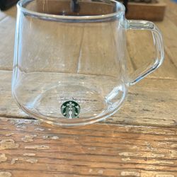Starbucks Clear Glass Coffee Mug