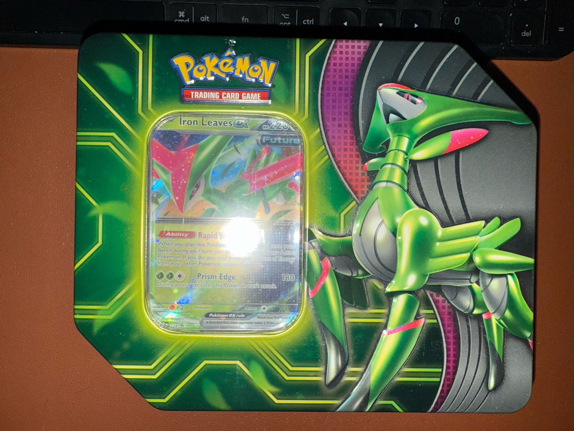 Pokemon Paradox Clash Tin Iron Leaves