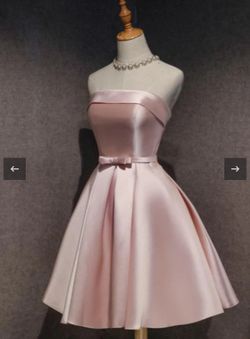  Size Small: Pink Satin Homecoming Dress