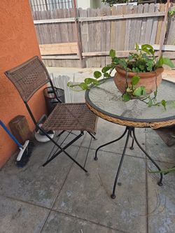 Outdoor Bistro Table and Chair Set