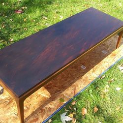 Vintage Danish Mid Century Modern Coffee Table Signed