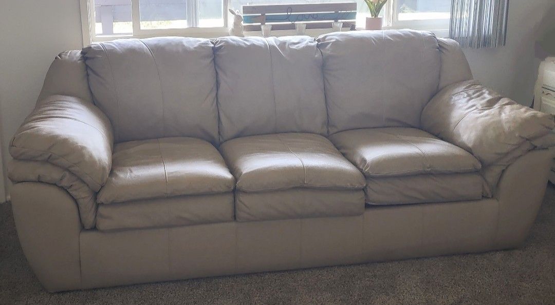 Tan Leather Sofa