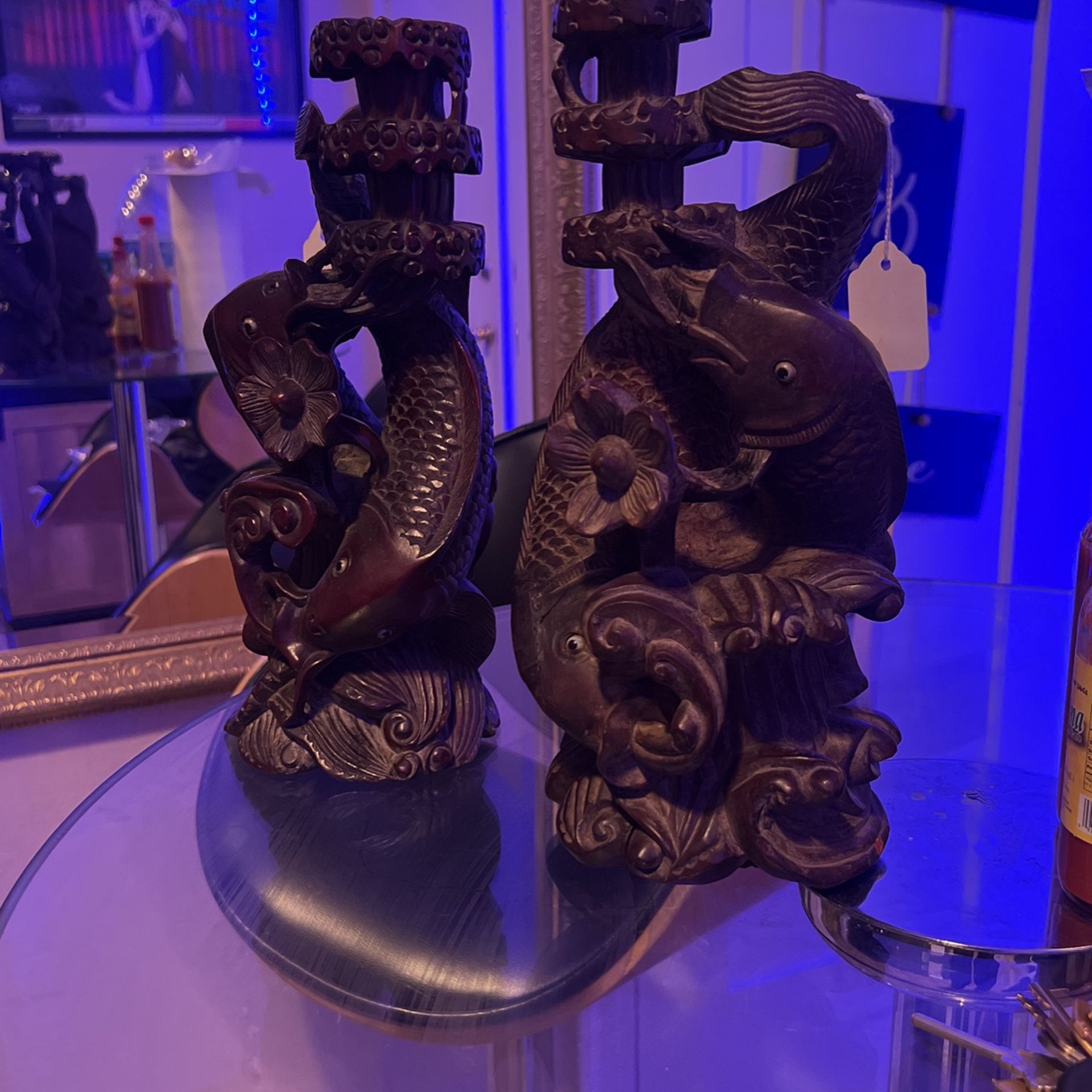 Koi Fish Lucky Statue Vintage