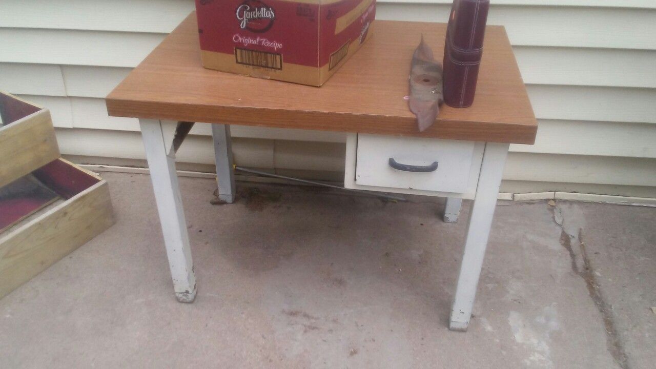 Kids Metal shop table/desk