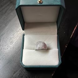 2 Ct. Sterling Silver Moissanite Ring 