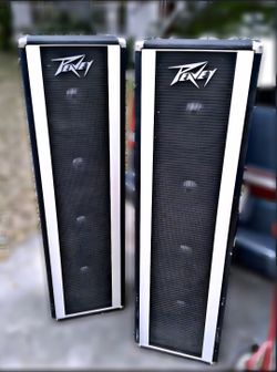 Peavey 412 Column PA Speakers (Pair)