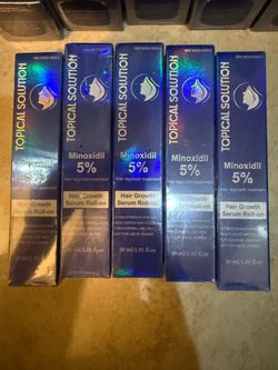 5 pack only 25!!! New  hair growth serum rollon