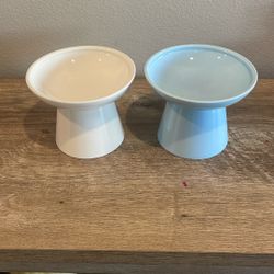 Elevated Cat Food And Water Plate