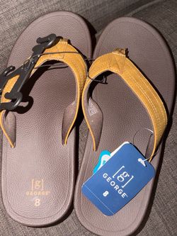 George Flip Flops Size 8