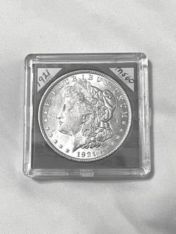 Uncirculated sealed in case 1921 Morgan, Silver Dollar.