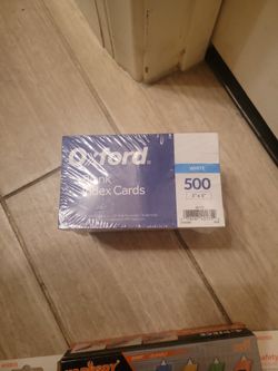 4x$25 Oxford Blank Index Cards