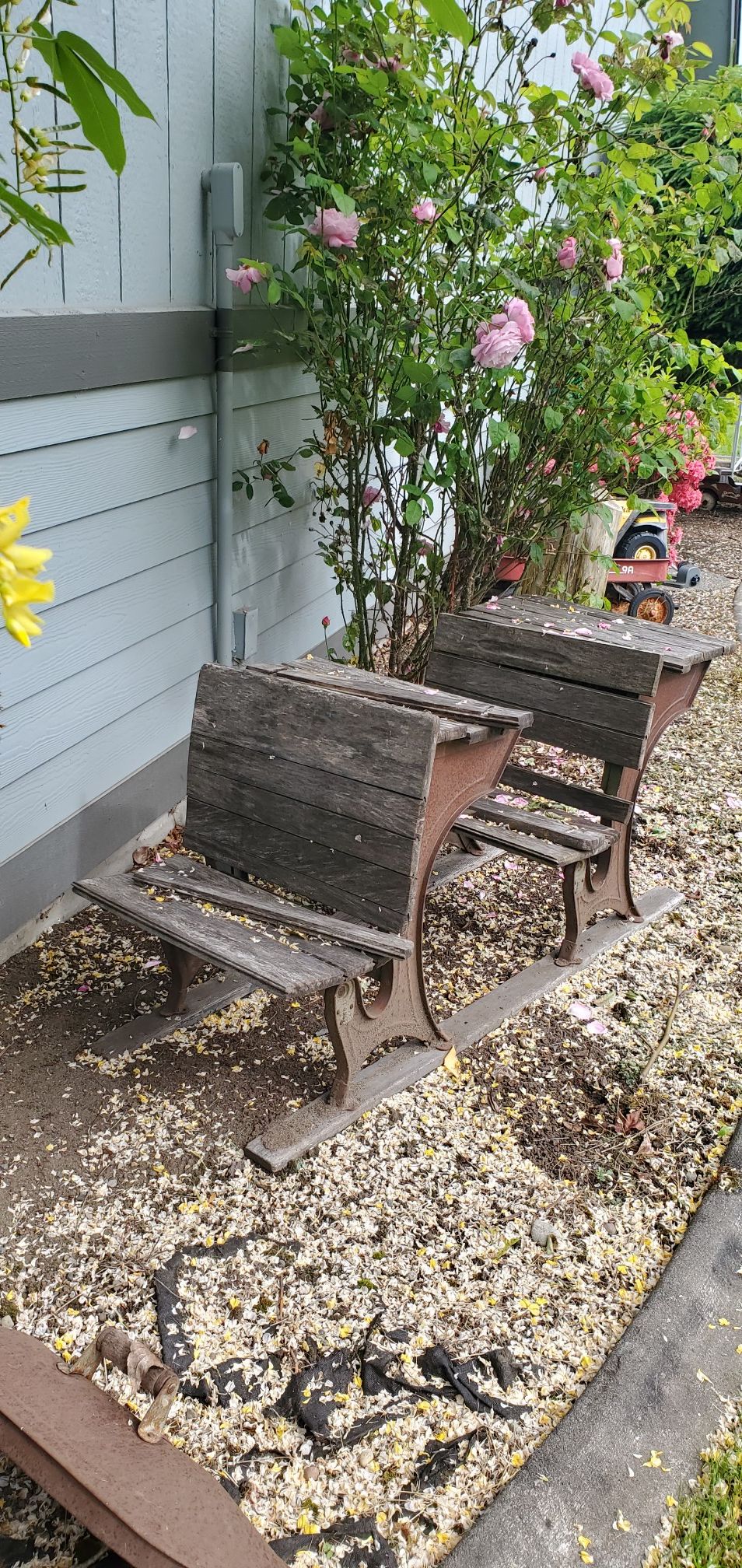 Antique school desk