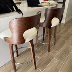 Swivel Bar Stools Mid Century With Backs Countertop Height