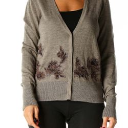 Ann Taylor LOFT Brown Cardigan size small 