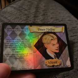 Harry Potter Trading Card Game Draco Malloy Hologram 3/116