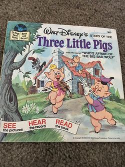 Vintage Disney Book: The Three Little Pigs