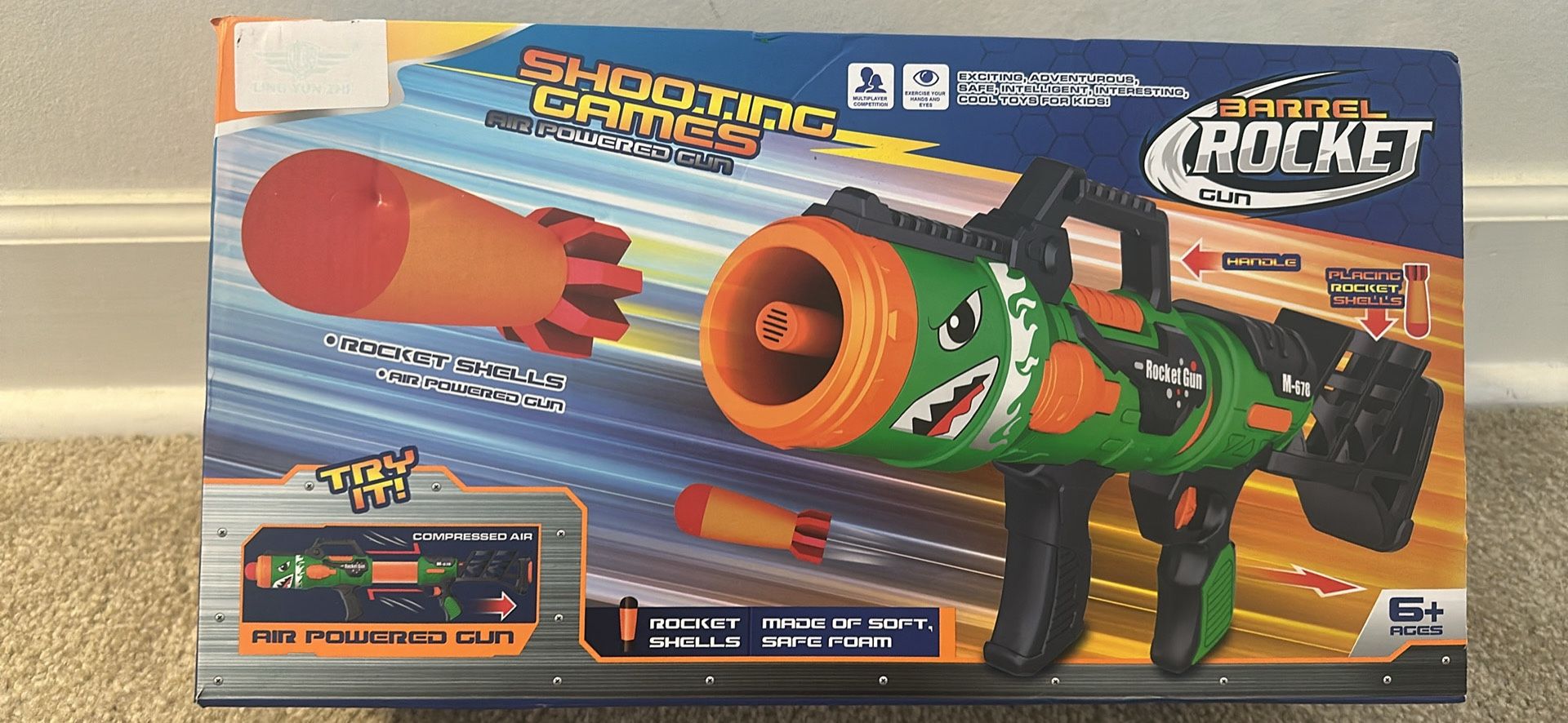 Gantan Toy Rocket Barrel Launcher