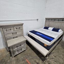 Grey 3pc Queen Bedroom Set - TAKE IT HOME TODAY!