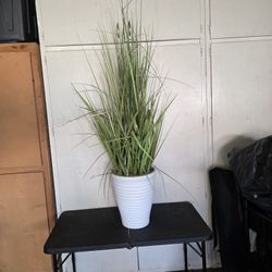 56 In Artificial Tall White Vase Plant