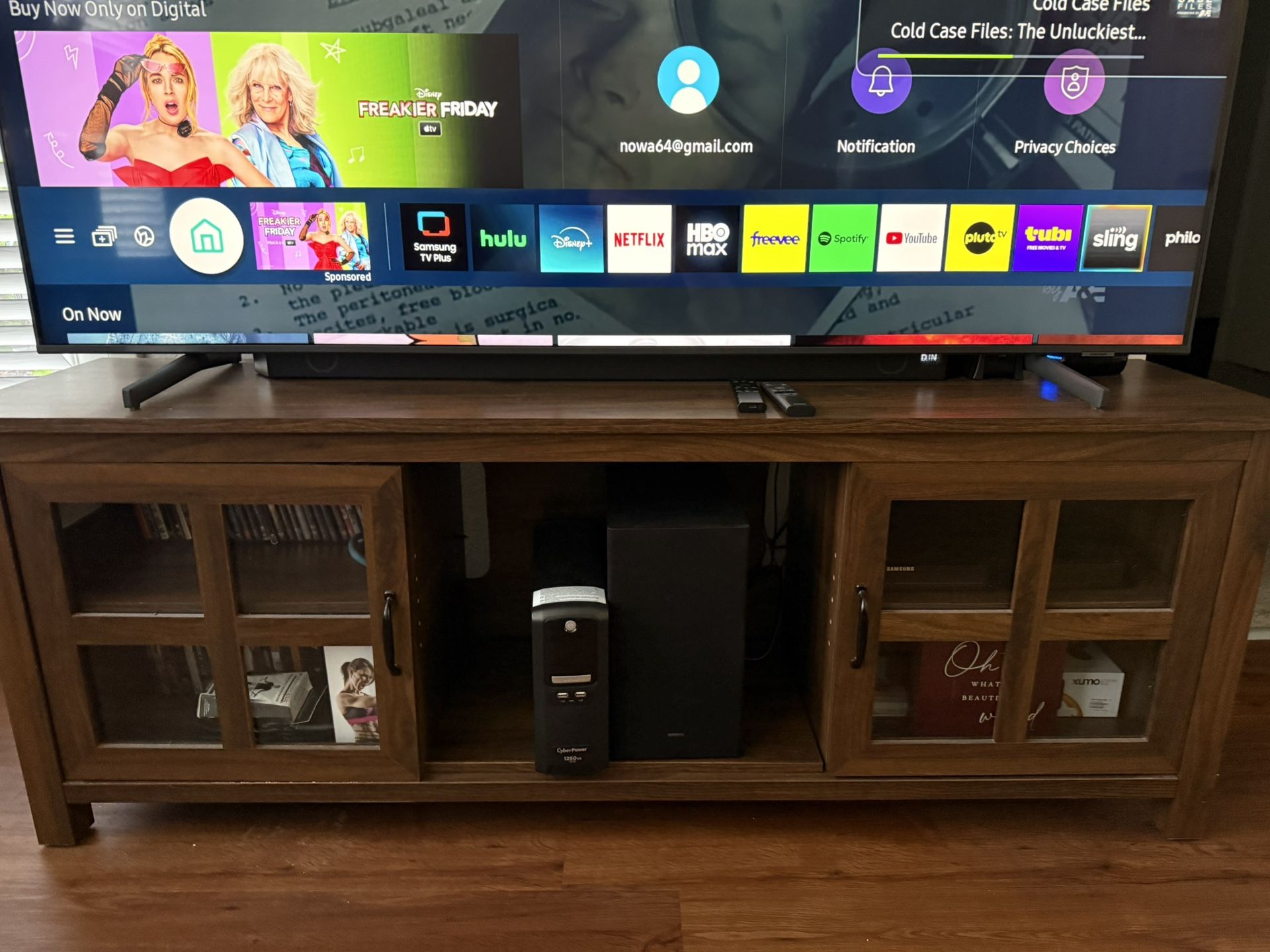 70” Samsung QLED QN70 Tv and HWQ600B sound bar