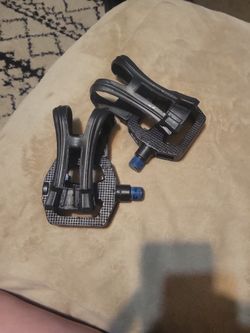 Heavy Duty Stationary Bike Pedals W Straps