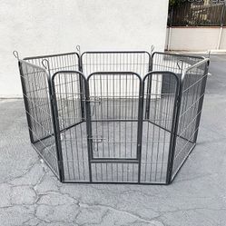 New in box $85 Heavy Duty 32” Tall x 32” Wide x 6-Panel Pet Playpen Dog Crate Kennel Exercise Cage Fence 
