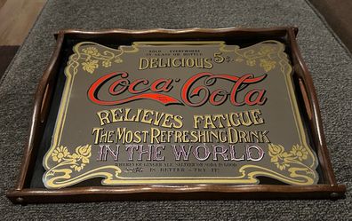 #89 Coca-Cola Vintage Style Advertising Mirror Tray