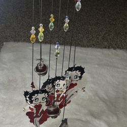 Betty Boop Red Dress Metal Wind Chimes