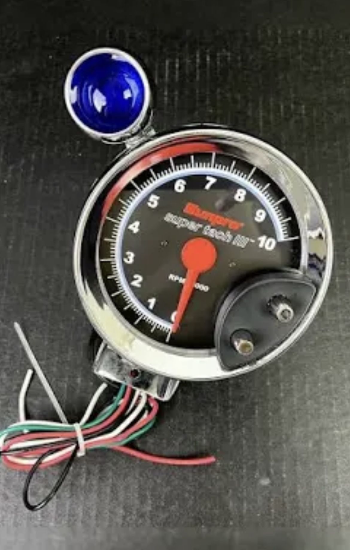 Sunpro 5" Super Tach III Tachometer with Shift Light