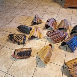 SOFTBALL GLOVE SIZE 13"AND 14"  ALL BROKEN..  $40. EACH GLOVE. FIRM PRICE..