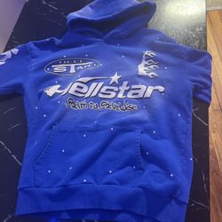 Blue Hellstar Hoodie Size Small